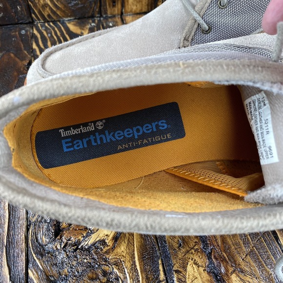 Timberland EK Front Country Men Boots 5211R Travel Beige Leather Size 13 M - Picture 9 of 11